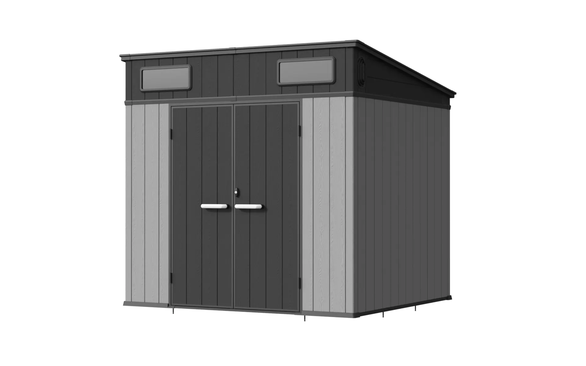 8 x 7 ft Pent Roof Resin Storage Shed | KC2 8 8x7-ft-pent-roof-resin-storage-shed-kc2-product-8