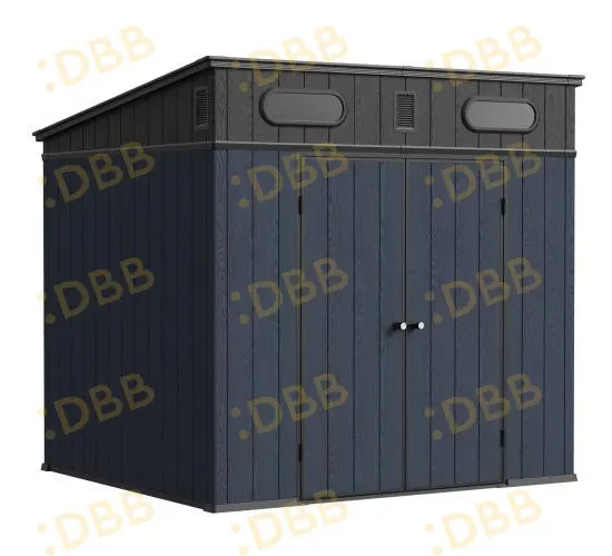 8 x 7 ft Pent Roof Resin Storage Shed | KF 5 8x7-ft-pent-roof-resin-storage-shed-kf-product-1
