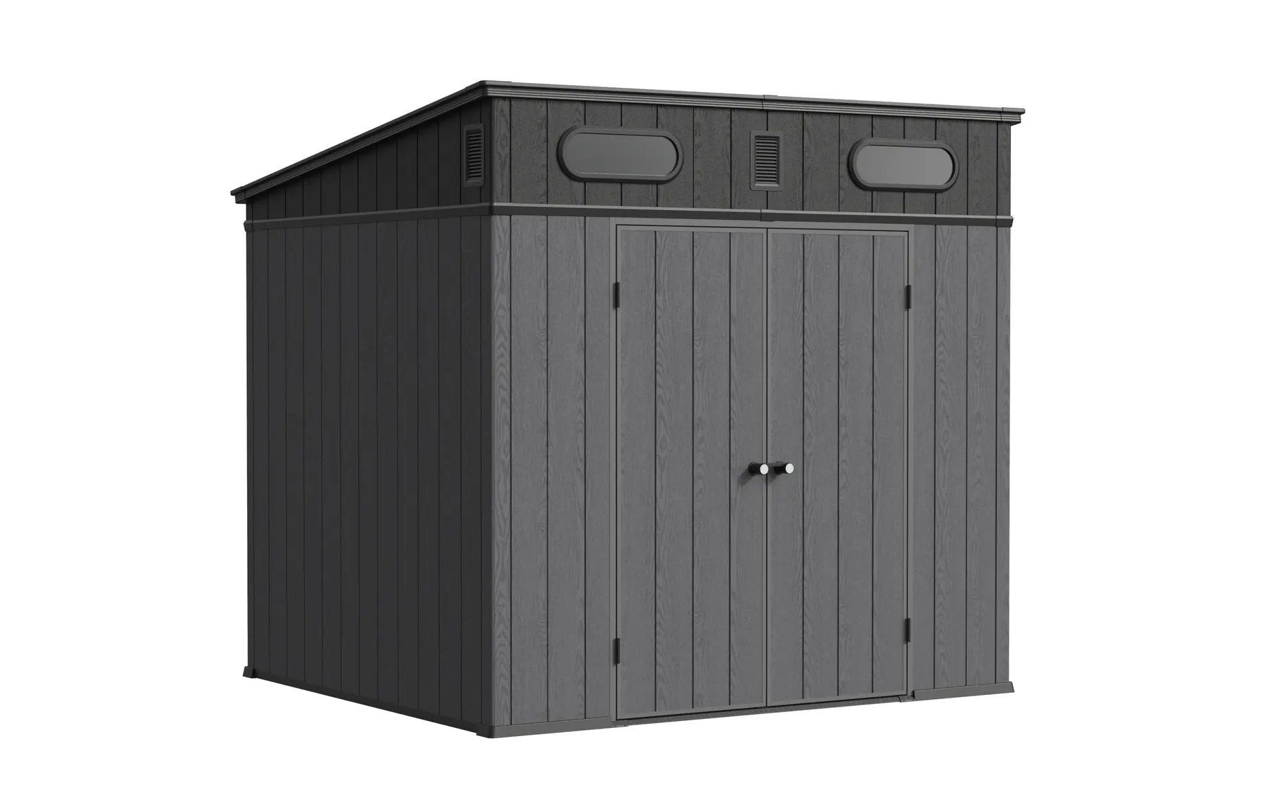 8 x 7 ft Pent Roof Resin Storage Shed | KF 11 8x7-ft-pent-roof-resin-storage-shed-kf-product-11