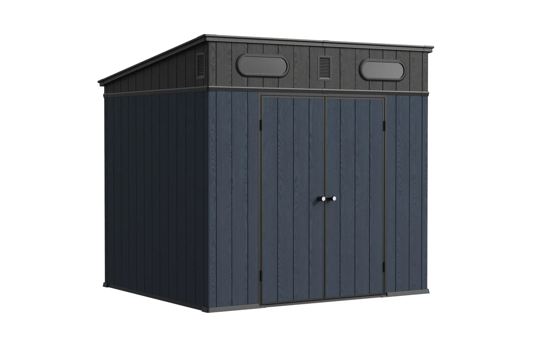 8 x 7 ft Pent Roof Resin Storage Shed | KF 2 8x7-ft-pent-roof-resin-storage-shed-kf-product-2