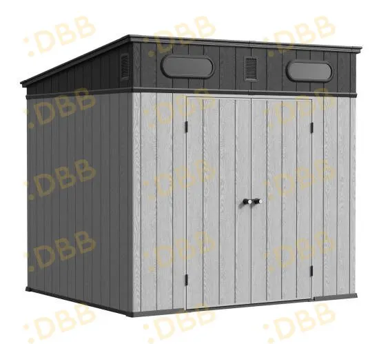 8 x 7 ft Pent Roof Resin Storage Shed | KF 3 8x7-ft-pent-roof-resin-storage-shed-kf-product-3