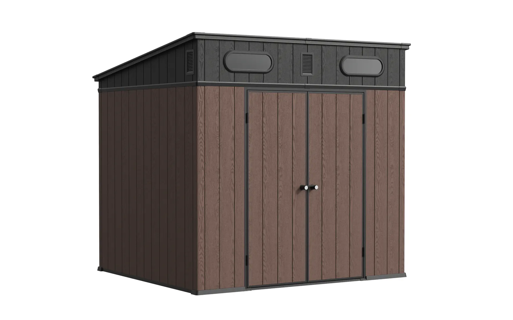 8 x 7 ft Pent Roof Resin Storage Shed | KF 4 8x7-ft-pent-roof-resin-storage-shed-kf-product-4