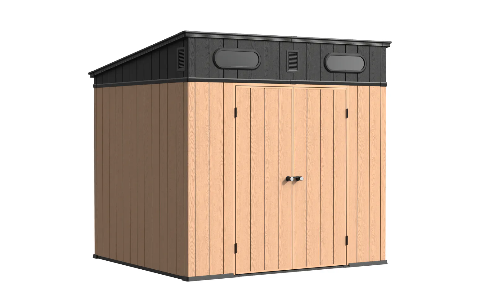 8 x 7 ft Pent Roof Resin Storage Shed | KF 5 8x7-ft-pent-roof-resin-storage-shed-kf-product-5
