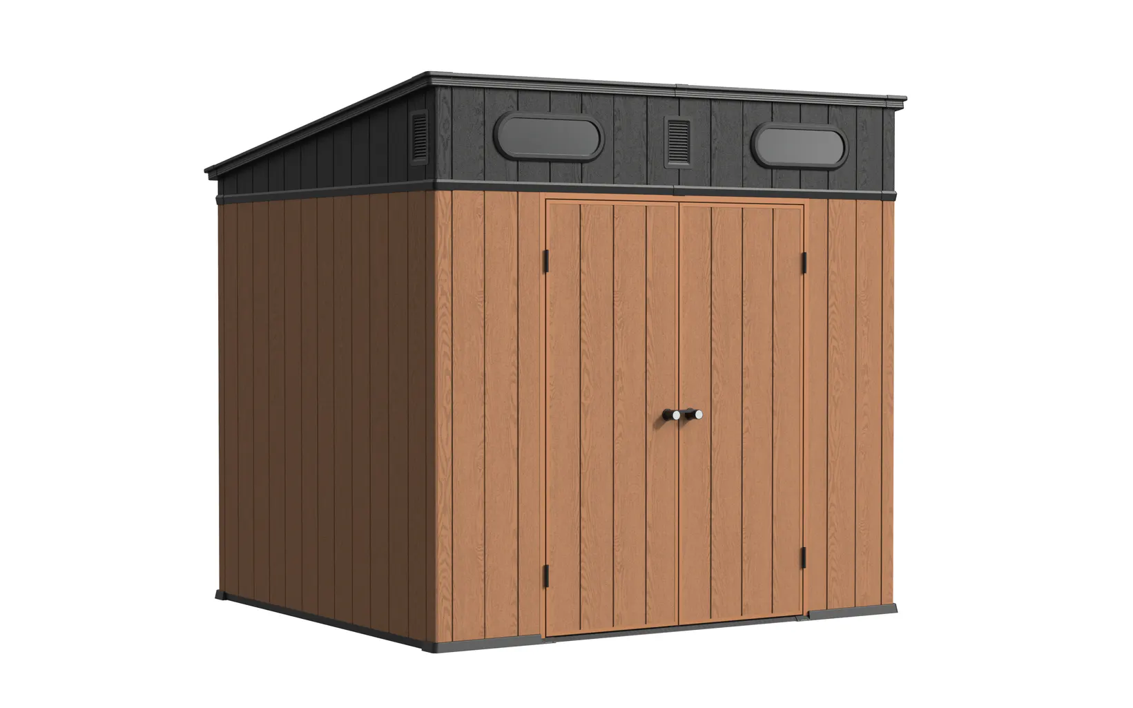 8 x 7 ft Pent Roof Resin Storage Shed | KF 7 8x7-ft-pent-roof-resin-storage-shed-kf-product-7