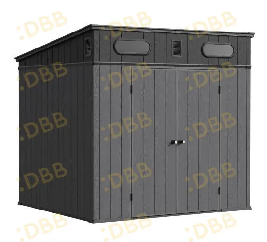 8 x 7 ft Pent Roof Resin Storage Shed | KF 8 8x7-ft-pent-roof-resin-storage-shed-kf-product-8