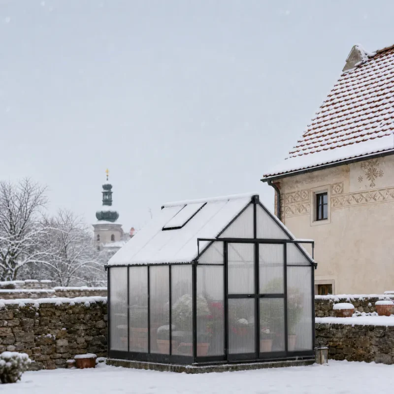 Factory Audit 3 8x8-ft-aluminium-gable-roof-greenhouse-with-polycarbonate-panels-s-series-scene-4