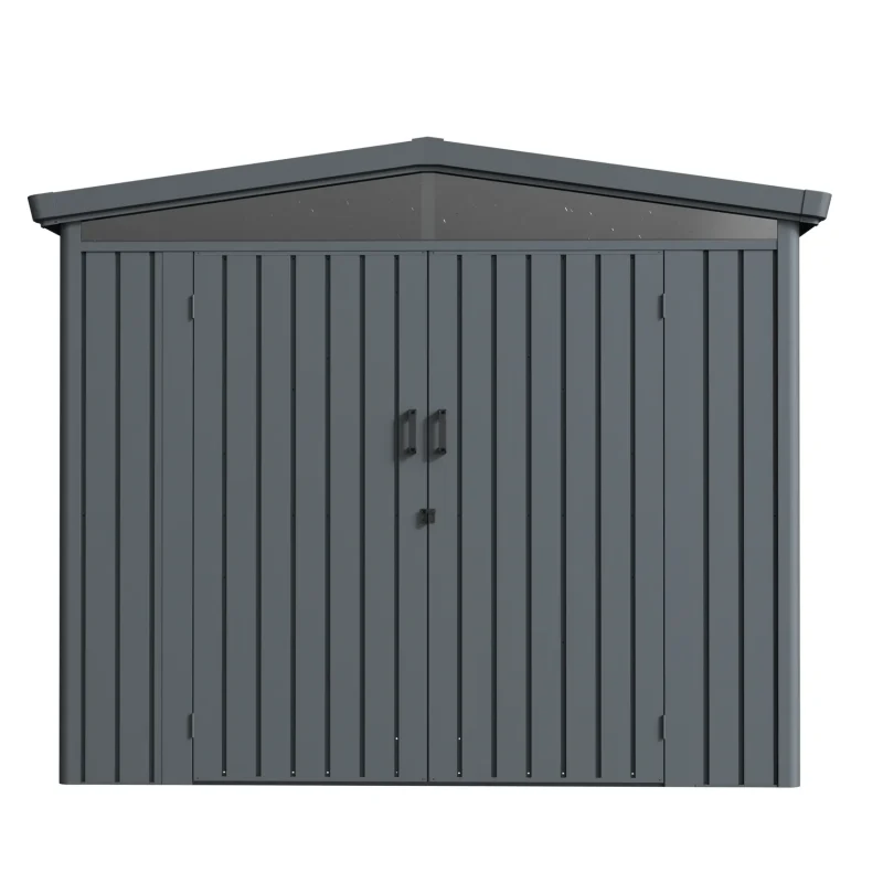 8 x 8 ft Gable Roof Metal Storage Shed | Forma 8 8x8-ft-gable-roof-metal-storage-shed-forma-product-1