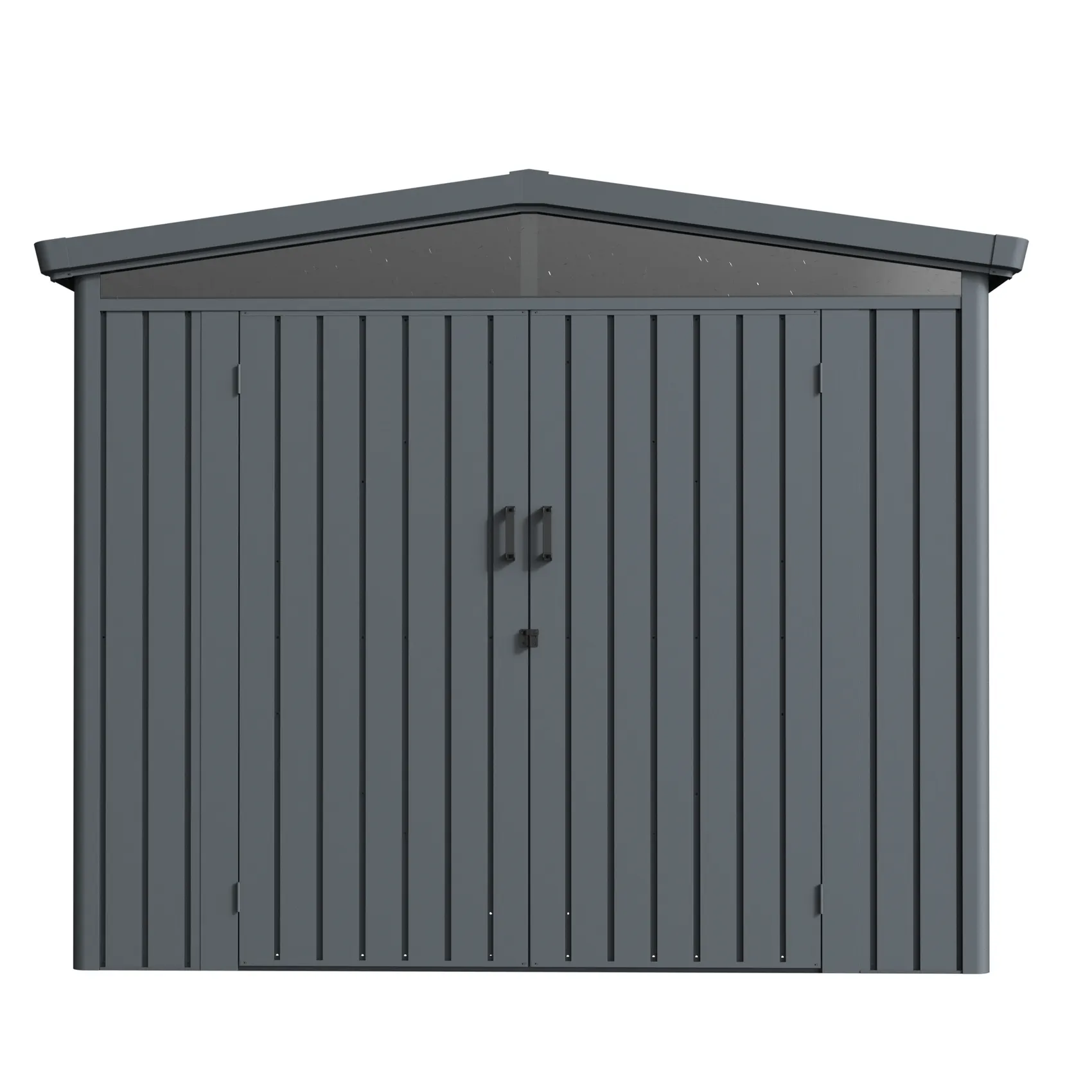 8 x 8 ft Gable Roof Metal Storage Shed | Forma 1 8x8-ft-gable-roof-metal-storage-shed-forma-product-1