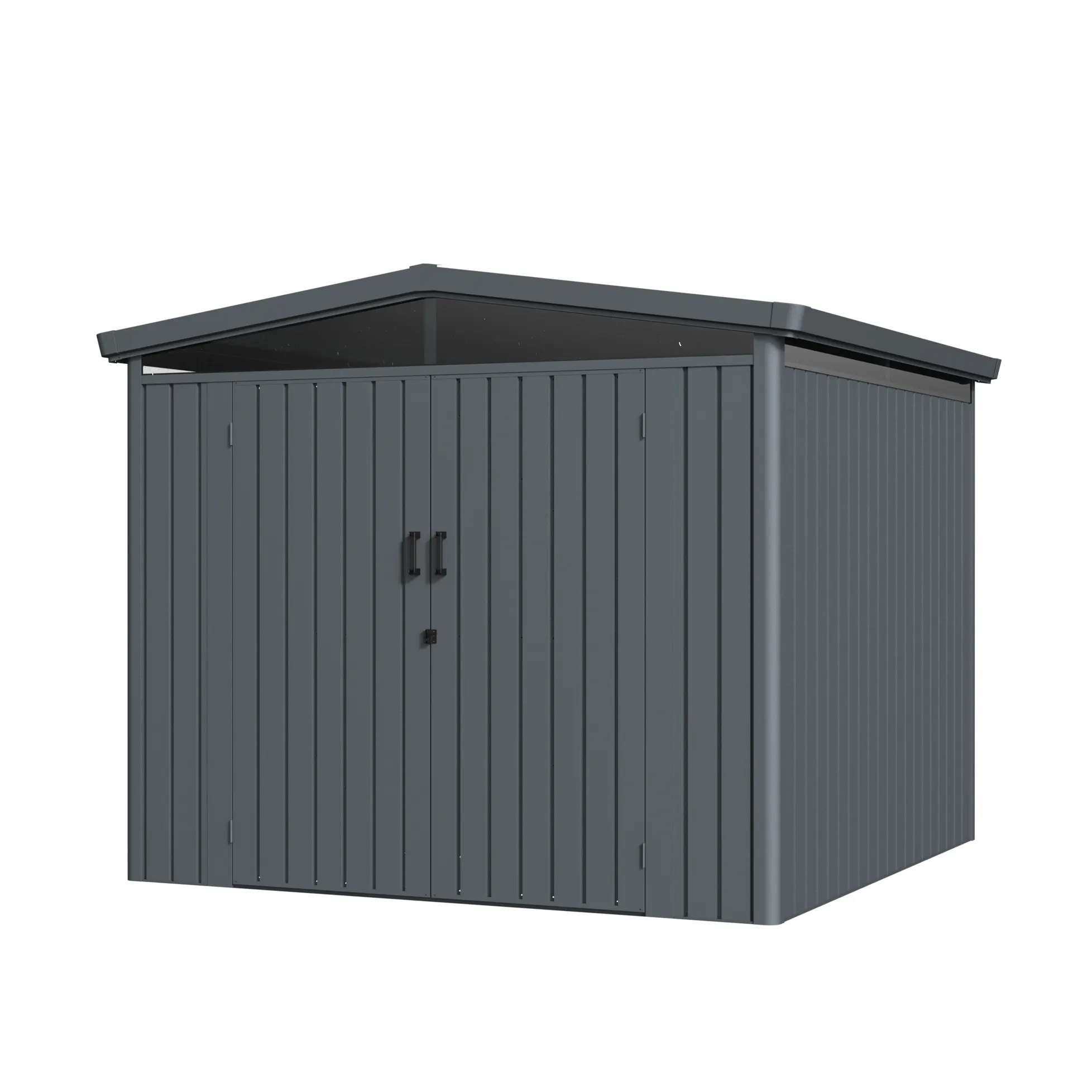 8 x 8 ft Gable Roof Metal Storage Shed | Forma 2 8x8-ft-gable-roof-metal-storage-shed-forma-product-2
