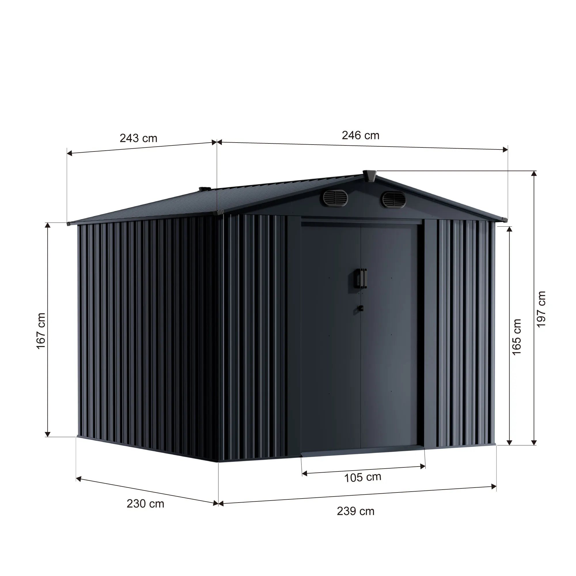 8x8-ft-gable-roof-metal-storage-shed-ks-linedrawing-3