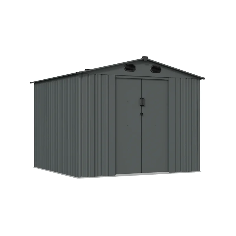 8 x 8 ft Gable Roof Metal Storage Shed | KS 11 8x8-ft-gable-roof-metal-storage-shed-ks-product-1