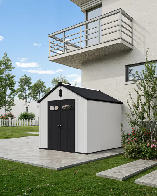 8x8-ft-gable-roof-resin-storage-shed-kc-scene-2