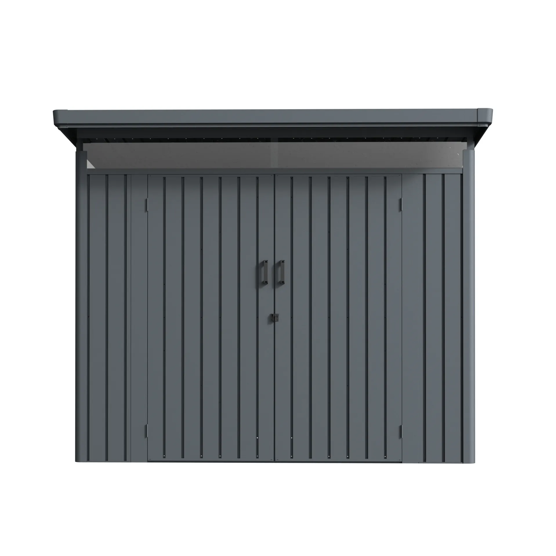 8 x 8 ft Pent Roof Metal Storage Shed | Forma 3 8x8-ft-pent-roof-metal-storage-shed-forma-product-3
