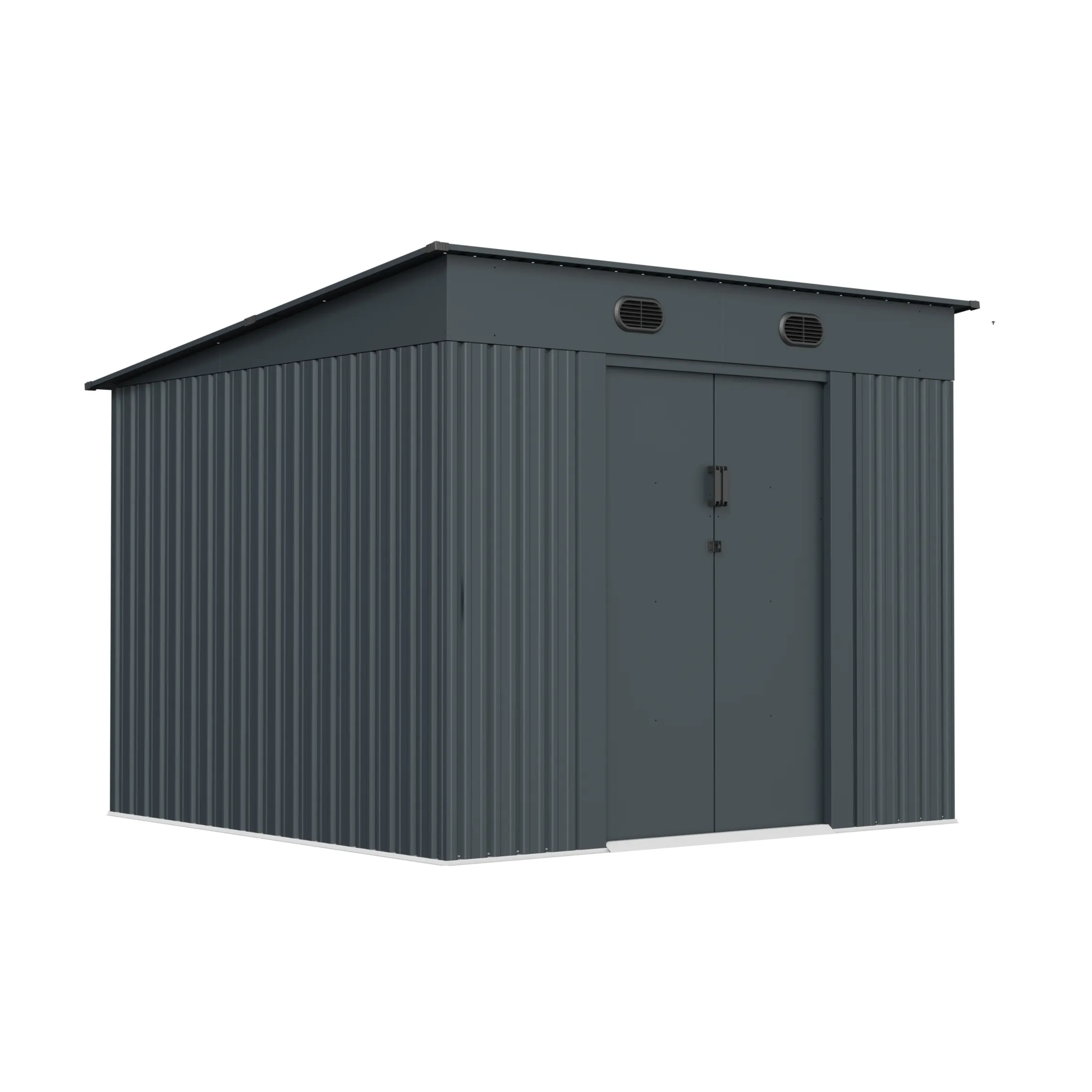 8 x 8 ft Side-Entry Metal Storage Shed | KS 1 8x8-ft-side-entry-metal-storage-shed-ks-product-1