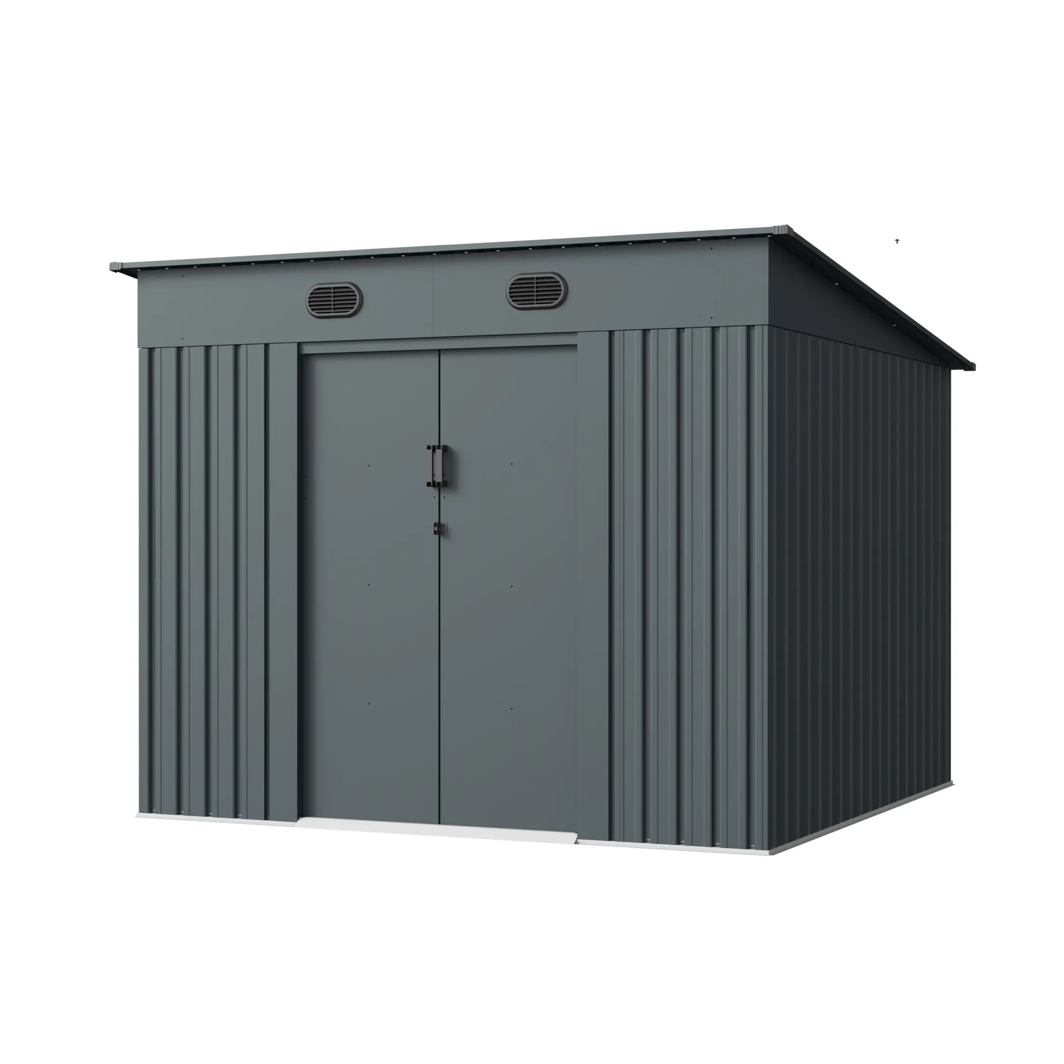 8 x 8 ft Side-Entry Metal Storage Shed | KS 2 8x8-ft-side-entry-metal-storage-shed-ks-product-2