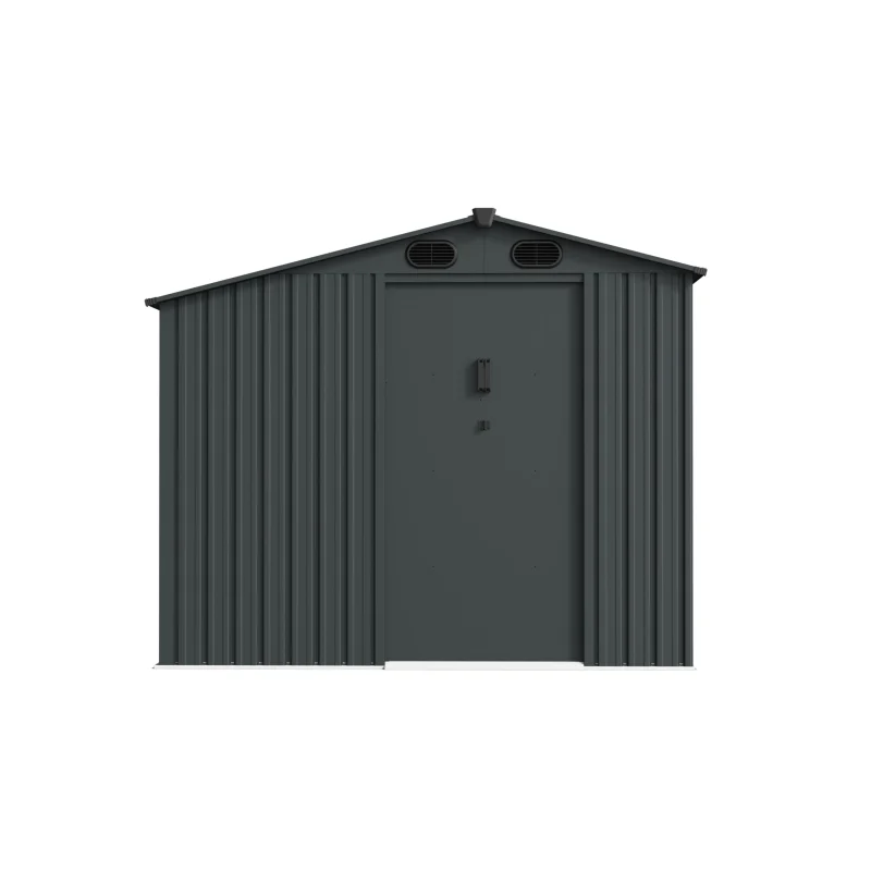 8 x 8 ft Special-Shaped Gable Roof Metal Storage Shed | KS 10 8x8-ft-special-shaped-gable-roof-metal-storage-shed-ks-product-1