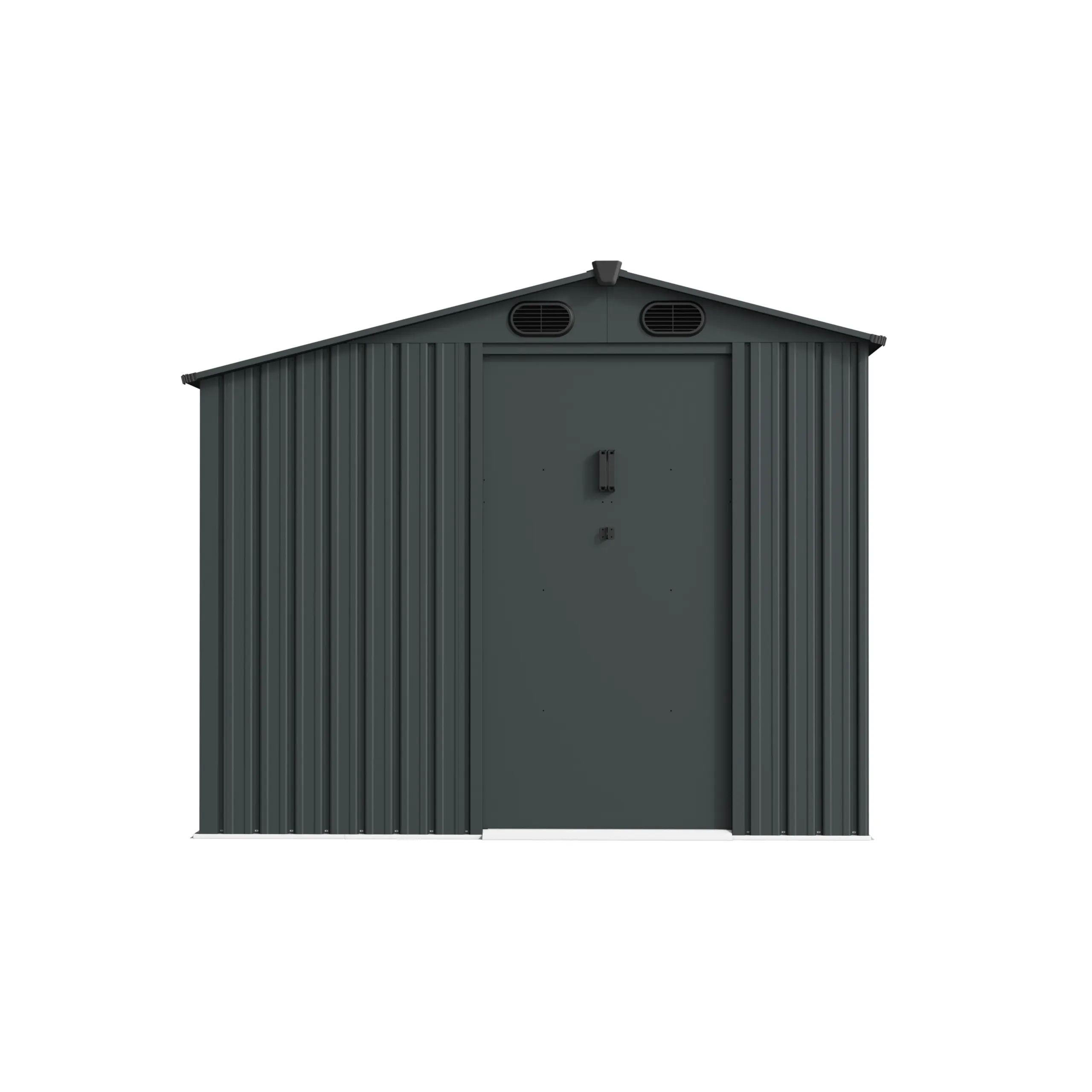8 x 8 ft Special-Shaped Gable Roof Metal Storage Shed | KS 1 8x8-ft-special-shaped-gable-roof-metal-storage-shed-ks-product-1