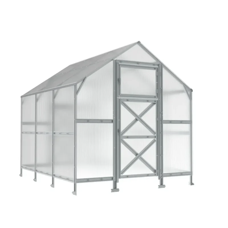 8 x 8 ft Steel Gable Roof Greenhouse 11 8x8-ft-steel-gable-roof-greenhouse-product-1