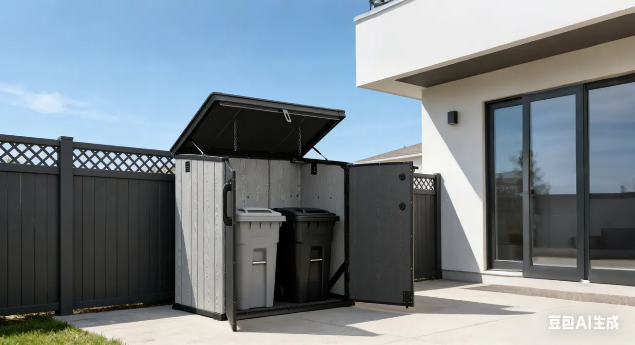 900-l-horizontal-resin-outdoor-storage-cabinet-with-lift-up-lid-kc2-scene-3