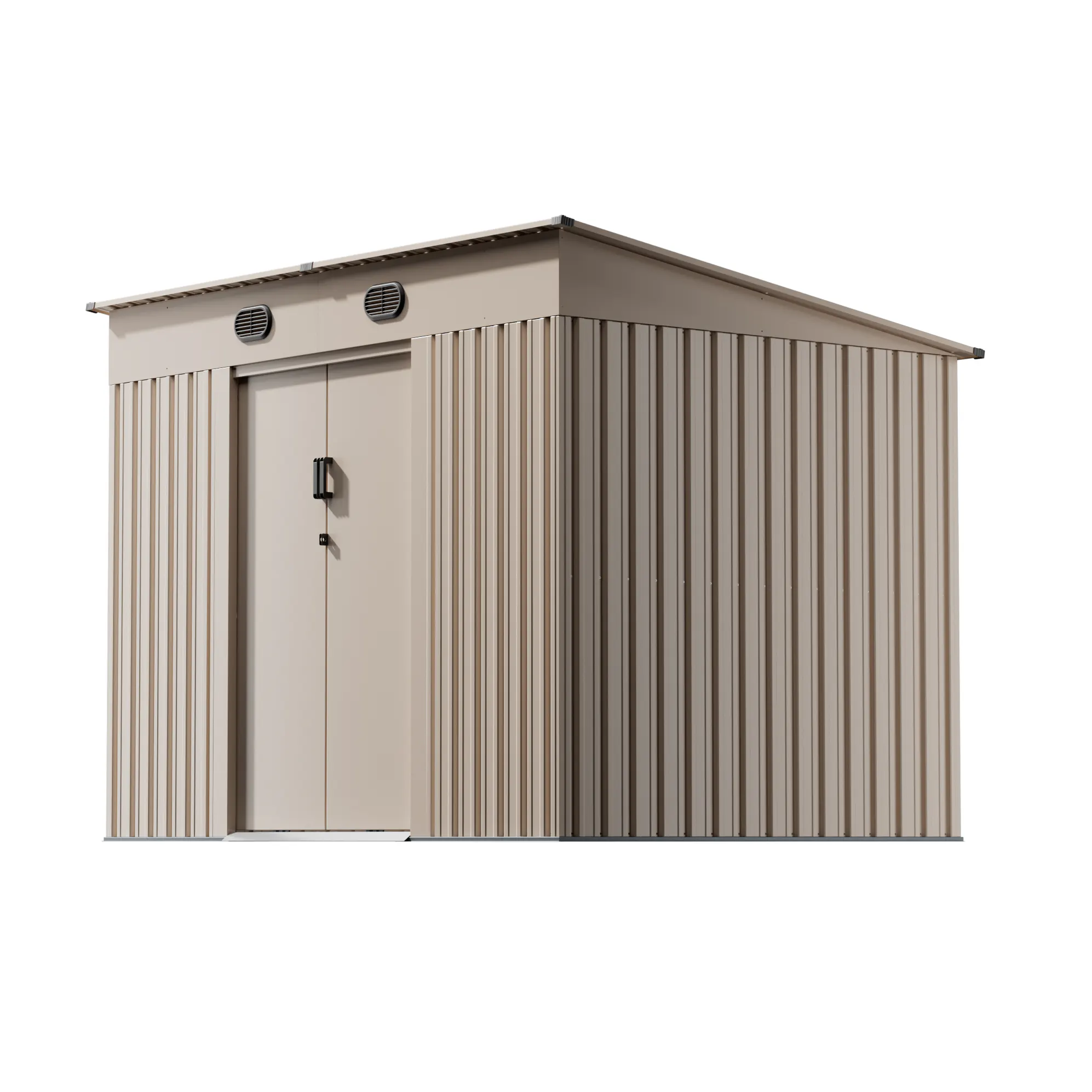 9 x 6 ft Pent Roof Metal Storage Shed | KS 3 9x6-ft-pent-roof-metal-storage-shed-ks-product-3