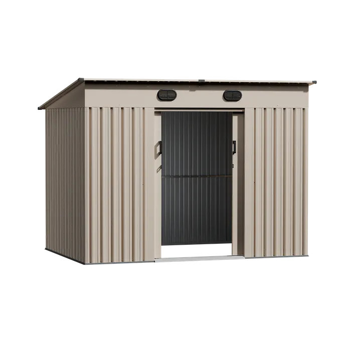 9 x 6 ft Pent Roof Metal Storage Shed | KS 4 9x6-ft-pent-roof-metal-storage-shed-ks-product-4