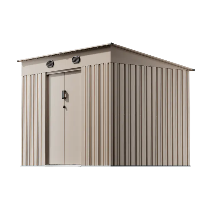 9 x 6 ft Pent Roof Metal Storage Shed | KS 5 9x6-ft-pent-roof-metal-storage-shed-ks-product-5