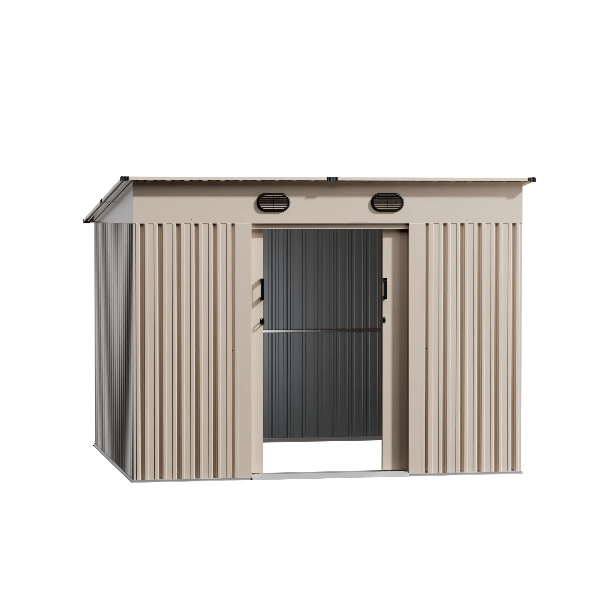 9 x 8 ft Pent Roof Metal Storage Shed | KS 3 9x8-ft-pent-roof-metal-storage-shed-ks-product-3
