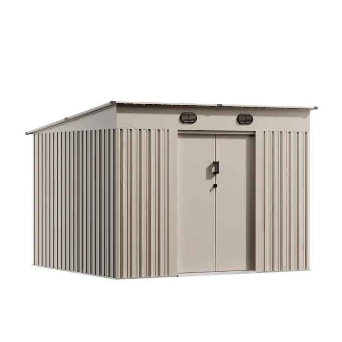 9 x 8 ft Pent Roof Metal Storage Shed | KS 6 9x8-ft-pent-roof-metal-storage-shed-ks-product-6
