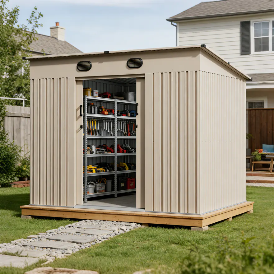 9x8-ft-pent-roof-metal-storage-shed-ks-scene-5