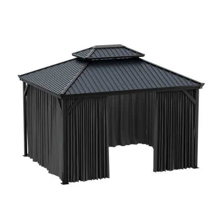 Freestanding Metal Double Roof Gazebo 2 freestanding-metal-double-roof-pergola-product-1