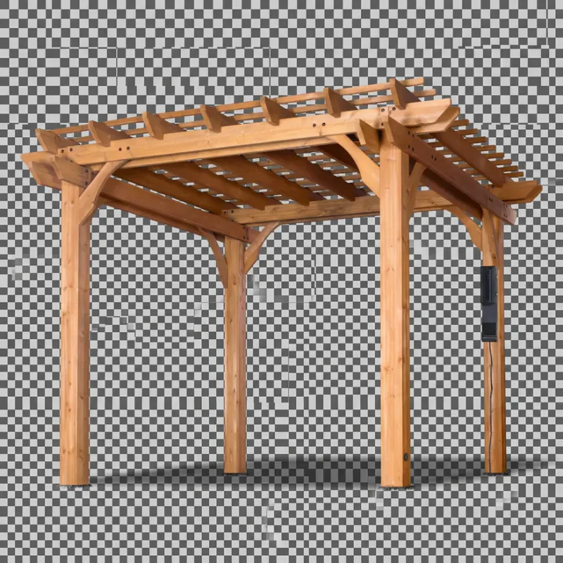 Wooden Flat Roof Garden Pergola 1 wooden-flat-roof-garden-pergola-product