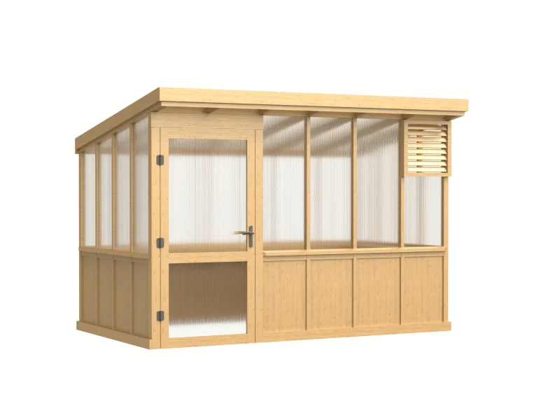 wooden-pent-roof-greenhouse-with-solid-wood-base-and-polycarbonate-panels-product-1