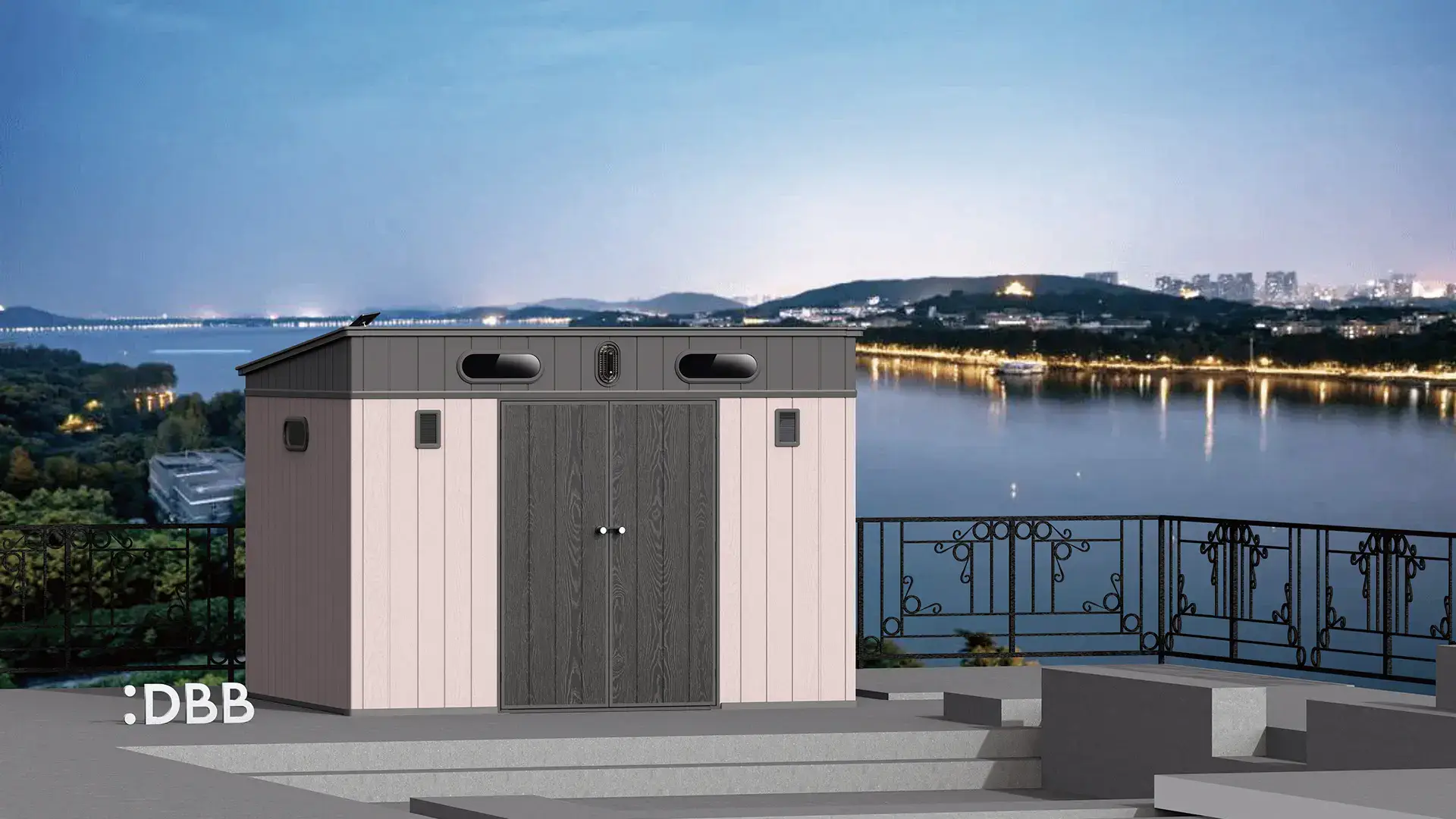 DBB Intelligent Plastic Sheds Pink